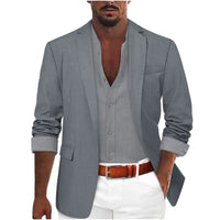 Men's Slim Fit Blazer – Casual Business Suit Jacket