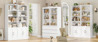 Getone Bookshelf Wardrobe with 12 Compartments & Doors