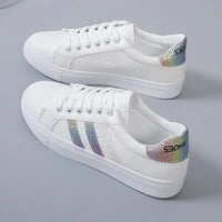 Women Sneakers Autumn New Casual Walking Shoes Woman Flat Lace Up High Quality Sneakers Fashion Flat-bottomed Casual Shoes