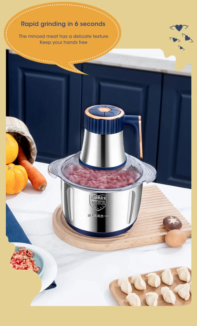 5L Electric Meat Grinder & Food Chopper 500W