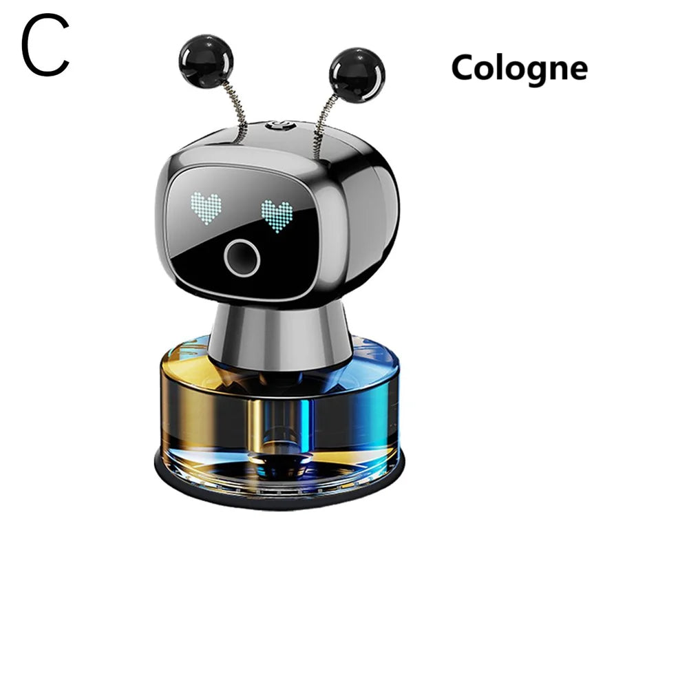 Smart Rechargeable Car Air Freshener,Automatic Aromatherapy Diffuser With Robotic Design,Auto-Spray&Ignition Sensing,Car Decor