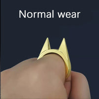 Outdoor Self-Defense Finger Tiger Cat Keychain Tool