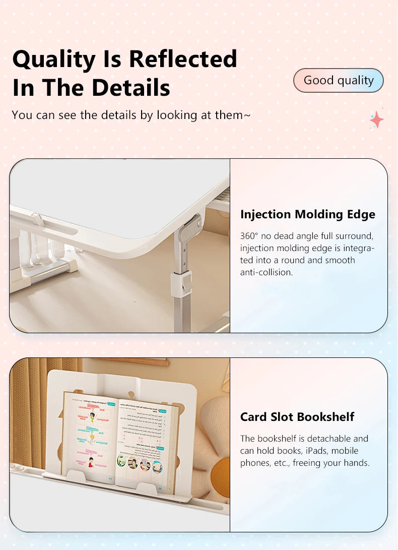 Adjustable Folding Laptop Desk – Bed & Floor Use