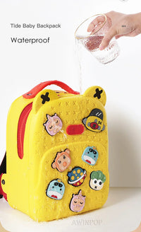 Fashion DIY Cartoon School Bags for Kids Boys Waterproof Children School Backpacks for Girls Kindergarten Kawaii Book Bag Gift