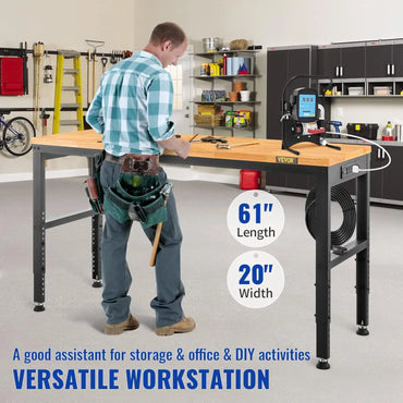 60" Adjustable Heavy Duty Workbench