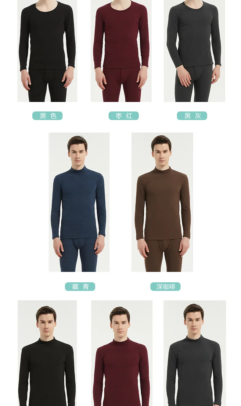 Men’s Winter Thermal Underwear Set – Warm Tops & Pants