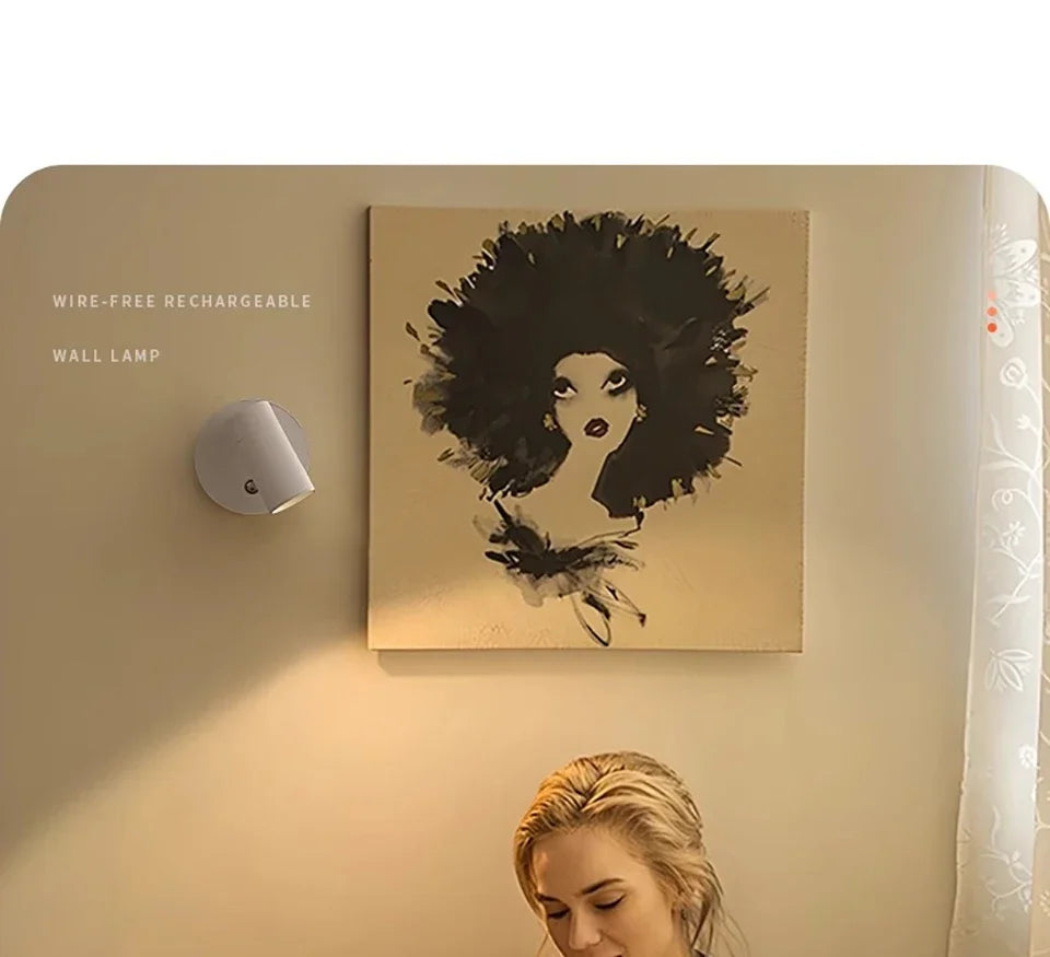 Xiaomi Youpin LED Lamp Household Magnetic Wall Lamp Wireless Rechargeable Movable No Punching Bedroom Bedside Reading Lamp NEW