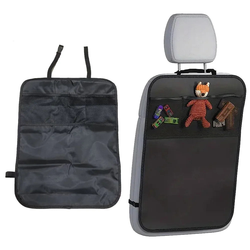 Car Child Seat Kick Pad Backrest Protector & Organizer