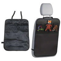 Car Child Seat Kick Pad Backrest Protector & Organizer