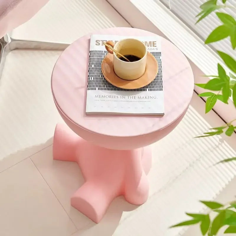 Modern Cartoon Edge Coffee Side Table with Storage