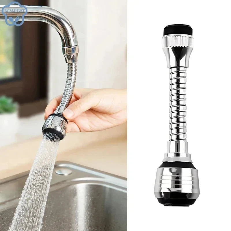 Rotating Stainless Steel Kitchen Faucet Sprinkler Extender