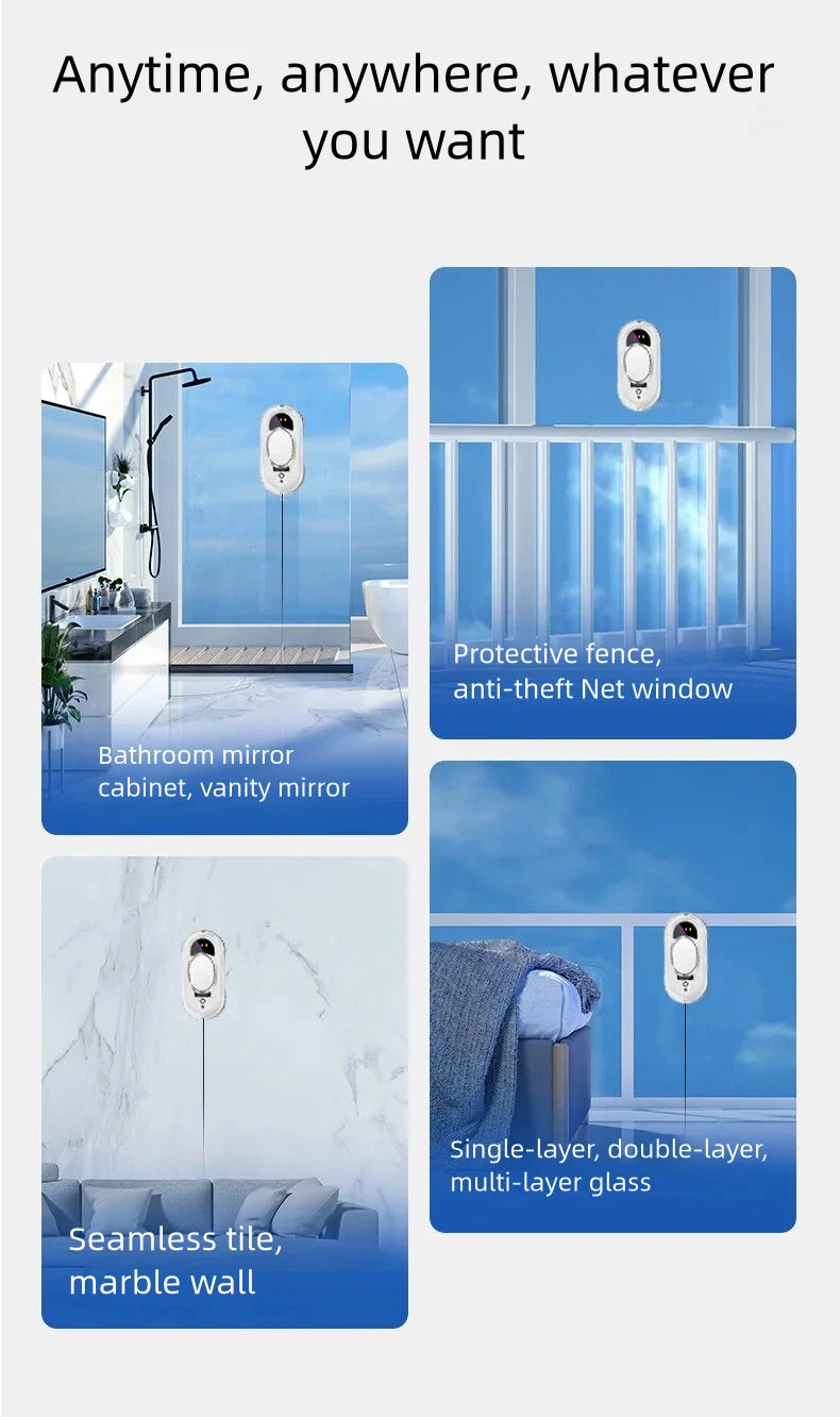 Intelligent Window Cleaning Robot with Remote Control