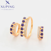 Xuping  Jewelry New Exquisite Style Pearl Round Shape Gold Color Rings Earrings Set for Women Set Party Wish Gifts 6533810