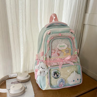 Large Capaci Children's School Bag Set for Girls Primary And Middle School Double oulder Bapa Sweet College Sle