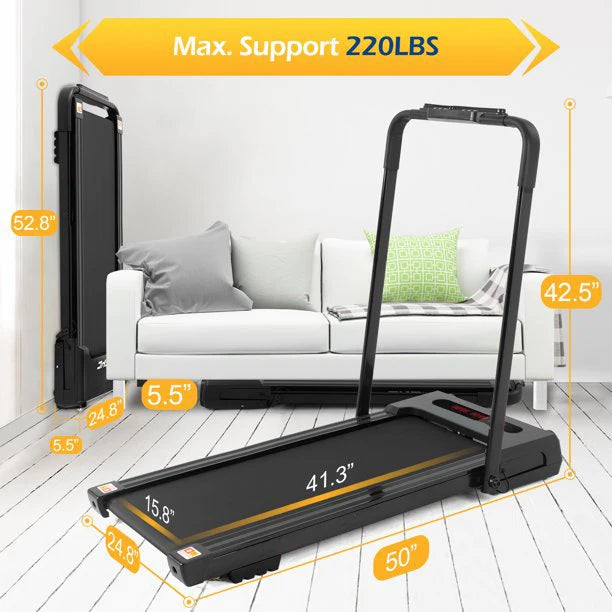 Foldable Electric Walking Machine – Home Treadmill 2.5HP