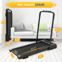 Foldable Electric Walking Machine – Home Treadmill 2.5HP