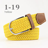 Unisex Colorful Canvas Belt – 107/120cm Casual Luxury Nylon Girdle for Men & Women