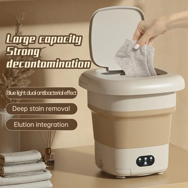 Folding Portable Washing Machine with Spin Dryer