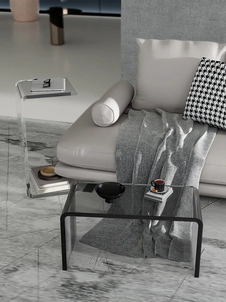 Acrylic Side Table – Modern Transparent Tea Table