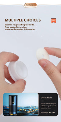 Portable Car Air Purifier Negative Ion Smoke & Odor Remover