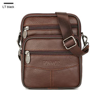 Retro Genuine Leather Men’s Crossbody Shoulder Belt Bag