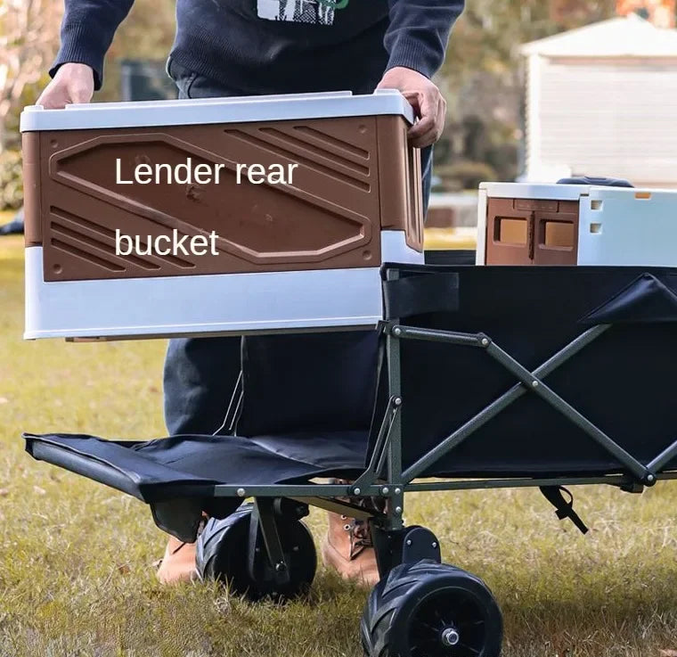 Folding Camping Cart – Heavy Duty Outdoor Utility Wagon