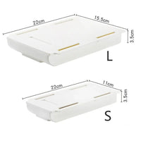 Self Stick Pencil Tray Desk Table Storage Drawer Organizer Box Under Desk Stand Self-adhesive Under-drawer Storage