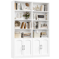 Getone Bookshelf Wardrobe with 12 Compartments & Doors