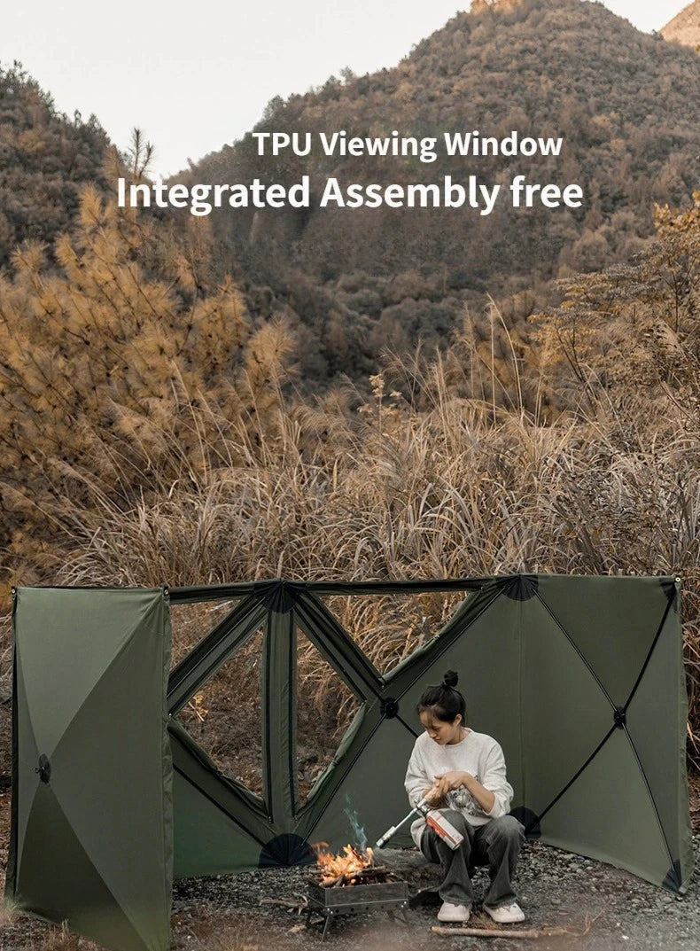 Collapsible Camping Windscreen Stove Wind-Resistant Outdoor