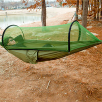 Two-Person Portable Camping Hammock with Straps & Belts