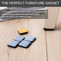 80pcs PTFE Self-Adhesive Furniture Glider Pads