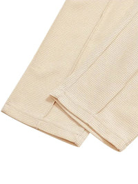 Spring and Autumn Men's Clothing  Waffle Fabric Men's Suit Fashion Casual Zipper and Lapel Long Sleeve POLO Shirt Trousers Suit