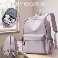 School backpack for Girl, Aesthetic Backpack for Women Cute Bookbag Preppy College Casual Lightweight Laptop Backpack Anti theft