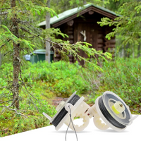 2 Pcs 85ft Trip Wire Reel for 12 Gauge Perimeter Alarms