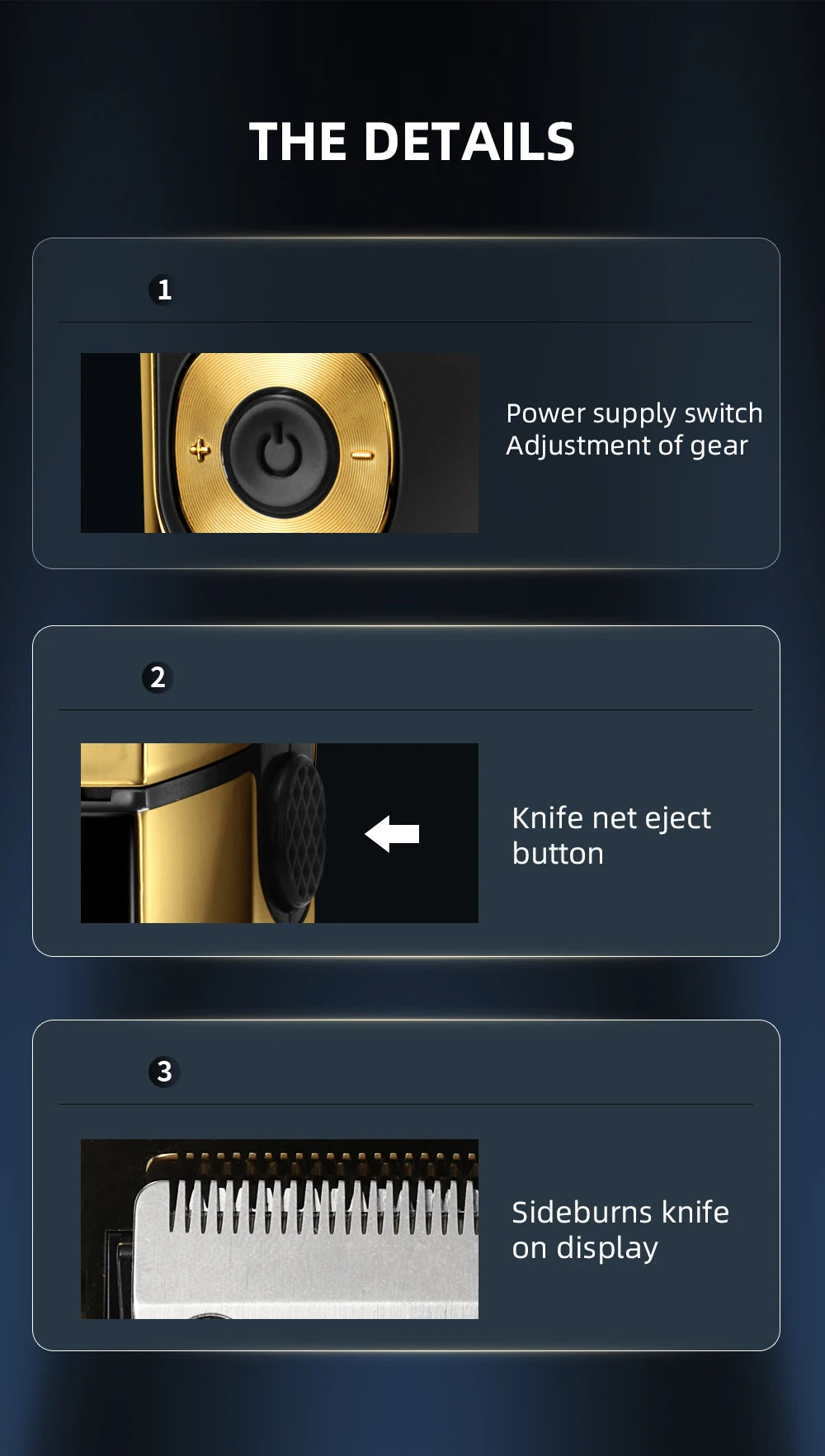 2-in-1 Electric Shaver & Hair Trimmer for Men KM-2028