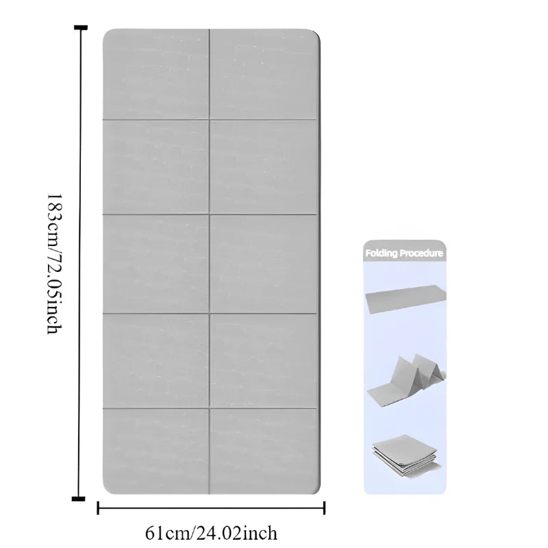 Eco-Friendly Foldable Yoga Mat for Travel & Fitness