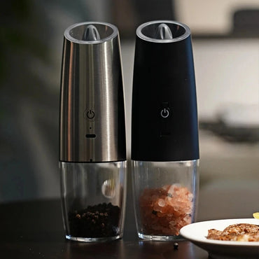 USB Rechargeable Electric Salt and Pepper Grinder Adjustable Coarseness Large Capacity Auto Spices Grinders Kitchen Cooking Tool