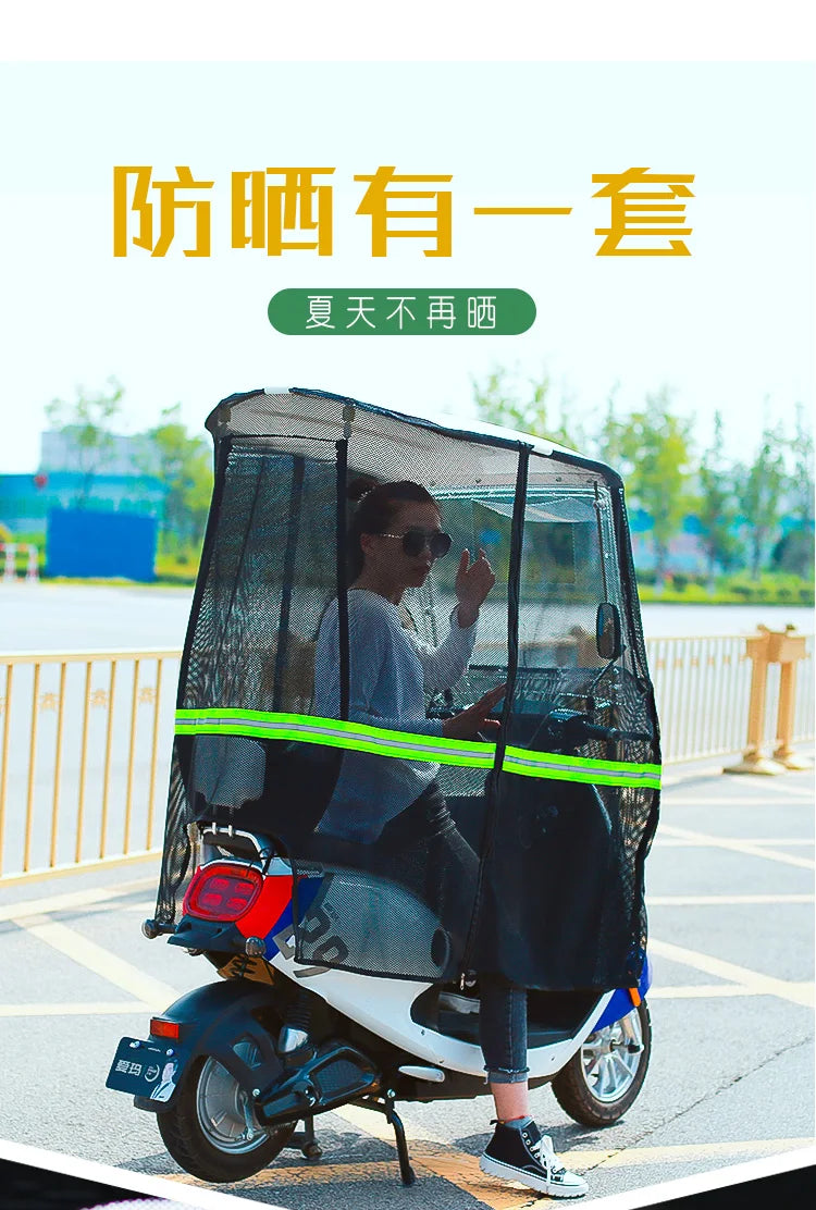 Electric Car & Motorcycle Canopy – Weatherproof Sun Shade