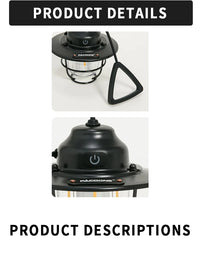 Modern Outdoor Camping Lamp – Dimmable Rechargeable Lantern