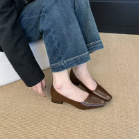 Elegant Women’s Low-Heel Pumps – Round Toe Spring