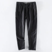 Men’s Linen Dress Pants Casual Loose Summer Trousers
