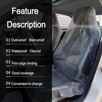 Disposable Waterproof Car Seat Covers – 50/100pcs