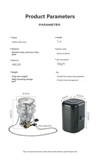 CAMPINGMOON T-4 Portable Lantern Outdoor Camping Light