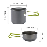 Portable Camping Cookware Set Outdoor Cooking Pot Kit