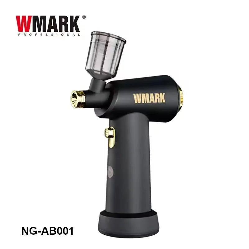 WMARK NG-AB001 Hairdressing Tool Wireless Charging Multi purpose Spray Gun Kit, with 3 adjustable pressure level LED displays, s