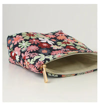 Red Flower Women's Cosmetic Bag, Small Portable Travel Toiletry Bag, Simple Cosmetic Storage Bag, Inner Tank Bag, Coin Purse