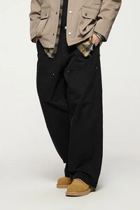 Men’s Wide-Leg Street Style Work Pants Autumn 2025
