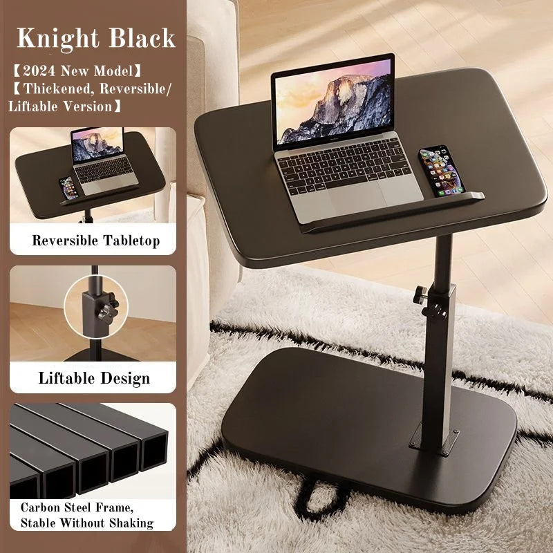 Portable Adjustable Folding Side Table/Laptop Desk, for Home Office, Coffee Table, Bedside Sofa, Office Reception Area, Mother's
