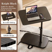 Portable Adjustable Folding Side Table/Laptop Desk, for Home Office, Coffee Table, Bedside Sofa, Office Reception Area, Mother's
