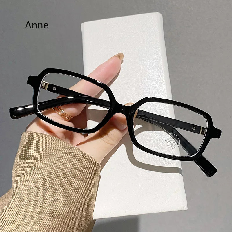 Retro Square Myopia Glasses – Unisex Prescription Eyewear